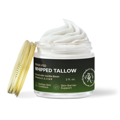 Whipped Grass-Fed Tallow Balm with Vanilla Bean