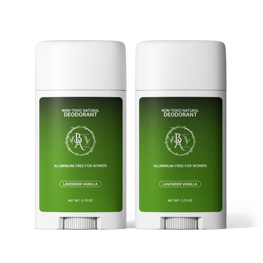2 Pack Non-toxic Natural Deodorant, Aluminum-Free for Women